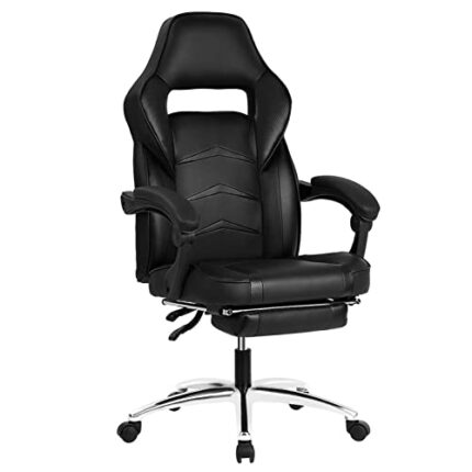 FMXQYH Gaming Chair for Adults, Ergonomic Office Chair with Footrest, PU Leather Material Computer Chair Can Be for Office, Home and Playing Game