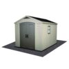 Outdoor Storage Shed Mat，Waterproof and Dustproof Outdoor Carport Mat—Backing Prevents Liquid Penetration，Soft Material, Patio Furniture Mat，Non-