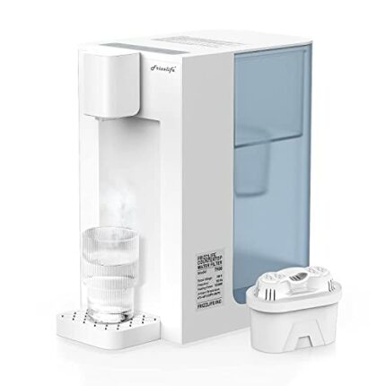 FRIZZLIFE T900 Instant Hot Water Dispenser with Filter, Countertop Water Filter System, 4 Temperatures, Large Capacity, High Temp Safety Lock, Ze