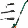 4 in 1 Garden Pruning Tools, Lawn Mower/Hedge Trimmer/Pole Saws/Scarifier, Electric Cordless String Trimmer with Wheel and Telescopic Rod (Size :