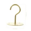 PRETYZOOM 3 Sets White Stand Wreath Hanger Wall Fixing Hook Hanger Anchor Hook Accessories to Rotate Screw Hook Hook up Wreath Ceiling Wall-Mount