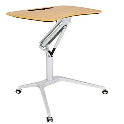 WALNUT Multifunctional Office Home Computer Mobile Lifting Table Mobile Lecture Table Computer Desk Drafting Table (Color : B)