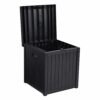 EHHLY Pool Storage Deck Box Outdoor Waterproof, Small Toy Storage Box for Patio 52 Gallon, Portable Porch Storage Box Durable Extra Seat for Pati