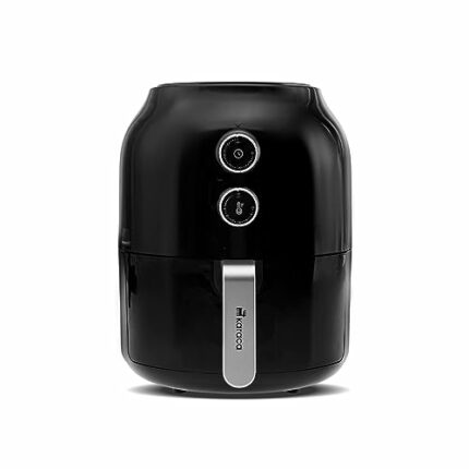 Karaca Multifry Black Air Fryer ,3.5L,1350W, Uses 90% Less Oil, 360 Degree Circulation Air Tech, 30-Minute Timer, Non Stick, Dishwasher Safe