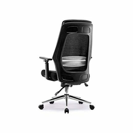 WJCCY Ergonomic Office Chair with Lumbar Support, Adjustable Armrests, Height Adjustable, Black