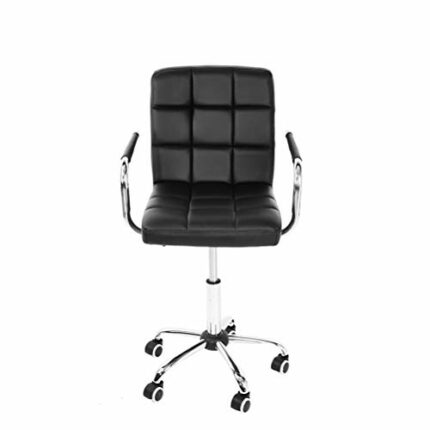 XIAOJUN Office Chair with Arm High Back 5 Castor-Wheel Base 360 Degree Swivel Home Gaming Chair Pad Seating Black