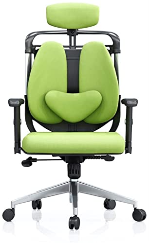 WZLYHD Desk Chair Ergonomic Computer Chair Home Office Chair Boss Chair Student Chair Gaming Chair Reclining Waist Double Back Chair