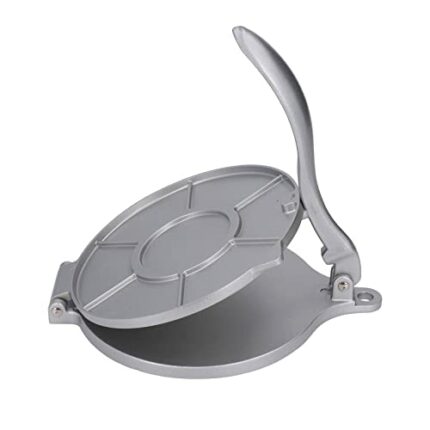 Tortilla Press 20cm Diameter,Tortilla Press 8 Inch,Aluminium Alloy Tortilla Maker Pre Seasoned Roti Maker Flour Tortilla Press Taco Maker Heavy D