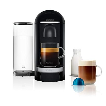 Nespresso Vertuo Plus XN900840 Coffee Machine by Krups, Black & Chrome