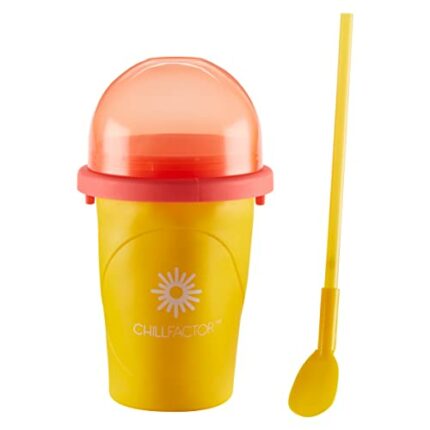 Character Options 07950 ChillFactor Mango Mania-Reusable, Homemade Squeeze Cup slushy Maker Kitchen Toys, ONE Size