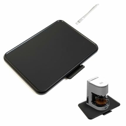 JUJOK Appliance Sliding Tray - Extra Large Wide Rolling Tray 40.6 cm x 30.5 cm Under Cabinet Storage Organizer For Airfryer, Coffee Maker, Instan