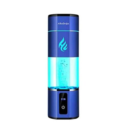 Alkadrops Hydrogen Rich Water Bottle Generator Max Concentration Molecular Up to 5000PPB Portable hydrogen water Maker Machine | PEM Membrane & S