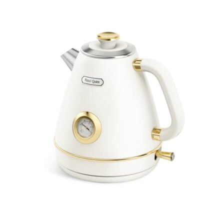 Hazel Quinn Electric Kettle, 1.7 Liter Water Kettles, All Stainless Steel Cordless Kettle, 2200W Fast Boiling, BPA-free, 360°Rotational Base, Aut