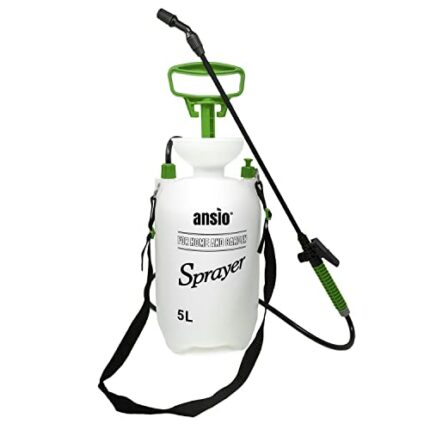 ANSIO® Garden Sprayer 5 litre Pressure Sprayer Pump Action, Weed Killer,Water Pump Sprayer, Ideal with Pesticides, Insecticides, Fungicides.