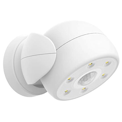 HONWELL Motion Sensor Light Indoor Outdoor Light Garden Light Wireless Waterproof LED Spotlight Security Light with Motion Sensor Battery Powered