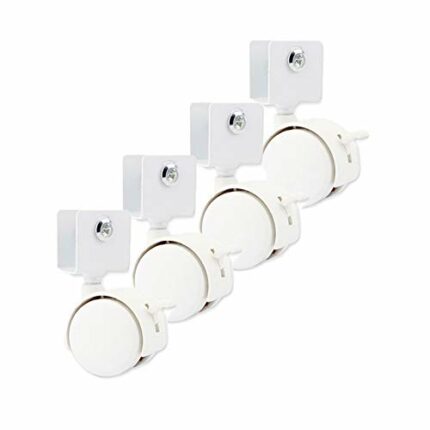 Furniture Wheels With U-Shaped Bracket, Nylon Swivel Stem Castors, Quiet Rolling, No Running Marks, No Scratches/Noise,For Home Furniture,Office