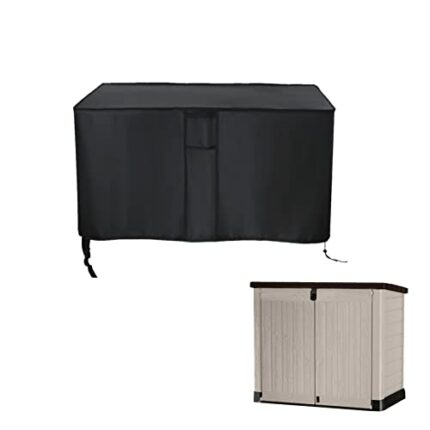Hohong Outdoor Storage Shed Cover for Keter Store It Out Pro,Waterproof Garden Shed Cover Patio Storage Bike Shed Covers-148x84x125cm