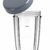 Utiz 18oz/500ml Small Cup with Flat Lid Cap for Nutribullet 600W 900W Blender Juicer (18oz)