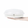 20W White Flush Wall Mounted Round Bulkhead LAMP, IP65, 1600Lm, 3000K Warm White, Perfect for Indoor, Outdoor, Bathroom, Hallway, Corridor, Utili