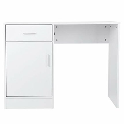 WJIN Computer Desk, Study Office Storage PC Laptop Writing Table with Drawers for Home Office