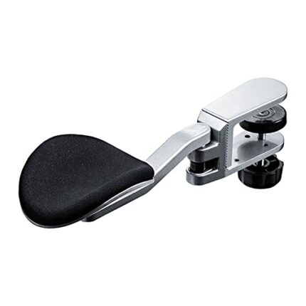 WANGFENG Easy Clamp-On Keyboard Tray - no Need to Screw Into Desk Slides Under Desk Desk Keyboard and Mouse Platform for Home or Office