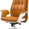 ZXFYHD Desk Chair,Office Chair Leather Conference Computer Chair, Ergonomic Desk Chair, Liftable Reclining Home Chair