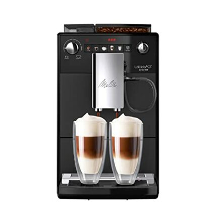 Melitta Bean-to-Cup Coffee Machine, Latticia OT, Colour: Frosted Black, F300-100