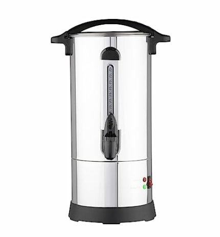 Daewoo Water Urn Boiler, 10 Litre Capacity Making Up To 40 Cups In One Use, Stainless Steel, Lockable Lid, External Water Gauge And Cool Touch Ha
