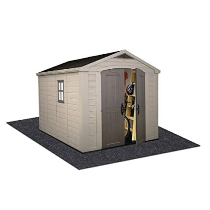 Outdoor Storage Shed Mat，Waterproof and Dustproof Outdoor Carport Mat—Backing Prevents Liquid Penetration，Soft Material, Patio Furniture Mat，Non-