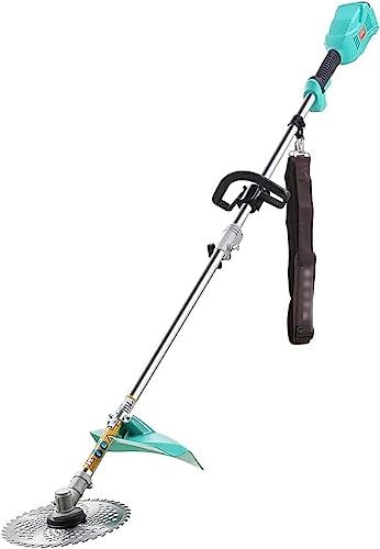 Garden Grass Trimmer Cordless with Wheels with Armrest String Trimmer Battery Grass Cutter Electric Lawn Mower 20AH 30AH