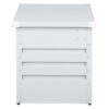 Garden Storage Box Light Grey Steel Lockable Lid 400L Cebrosa