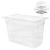 UPKOCH 6l Sous Vide Container with Lid Food Storage Container Sleeve Slow Cooker Box Storage Case for Anova and Most Sous Vide Cookers Transparen