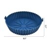 2Pcs Silicone Air Fryer Liner 8.5'' Reusable Air Fryer Silicone Basket, Heat Resistant Easy Cleaning Air fryers Silicone Pot Round for 3 to 5 Qt