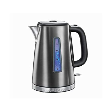 Russell Hobbs 23211 Luna Quiet Boil Electric Kettle, Stainless Steel, 3000 W, 1.7 Litre, Grey