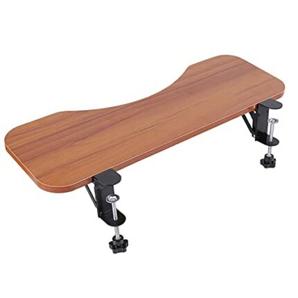 WANGFENG Keyboard Tray Under Desk, Ergonomic Slide-Out Universal Keyboard Drawer Sturdy C Clamp-On Design Keyboard Stand For Home And Office Use(