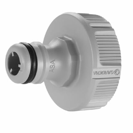 Gardena tap connector 33.3 mm (G 1 inch): Adapter for connecting a water hose, anti-splash technology, frost-proof, Original System, packed loose