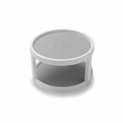 madesmart Basic Turntable, White, 2 Levels