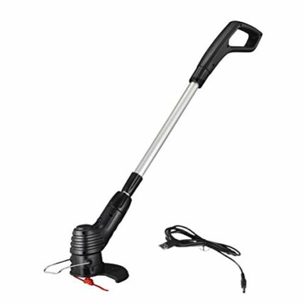 AYNEFY Garden Tool Cordless Lawn Trimmer Cordless Rechargeable Grass Trimmer String Grass Trimmer for Garden Lawn Weeding (USB charging)