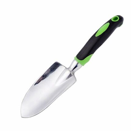 Garden Trowel - Stainless Steel - Ergonomic Grip Hand Tools with Soft Rubberized Non-Slip Handle for Transplanting, Weeding, Moving and Smoothing