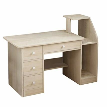 HDDFG Computer Desk With Cpu Stand Laptop Desk With Shelves Drawers Home Office Gaming Table Workstation Study Writing Desk Modern