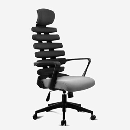 WALNUT Ergonomic Office Chair with Neck Pillow Office Chair Mesh Desk Chair for Home Office Swivel Chair (Color : Gray)