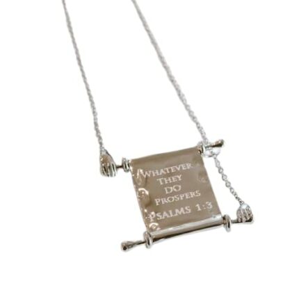 Kairos Moment Creations Tablet of Your Heart God upholding His Word Stainless Steel scroll Necklace