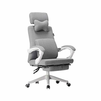 BZLSFHZ Desk Chair, Mordern Comfort Swivel Fabric Home Office Task Chair with Arms and Adjustable Height Suitable for Computer Working and Meetin