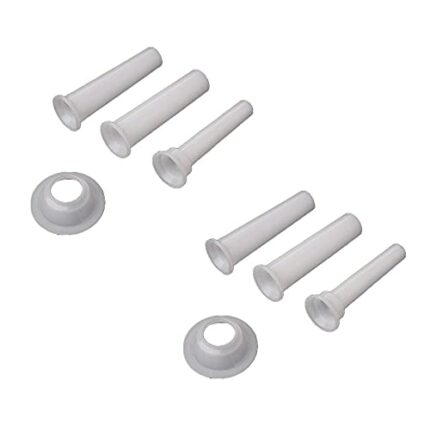 2 Set Sausage Machine Funnel 3 Tubes Sausage Enema Tube Meat Grinder Plastic Fittings Sausage Filling Nozzle for Sausage Manufacturing