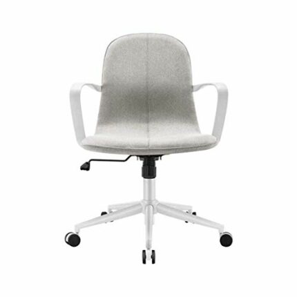 ygqbgy Desk Task Computer Chair Modern Fabric Low Back Office Chair with Adjustable Height, for Reception Dinning Conference Room