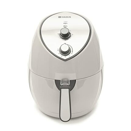Haden 6L Cream Air Fryer – Family-Friendly, Low-Fat Cooking with Rapid Air Circulation Technology, 30-Min Timer, Adjustable Temperature Control,