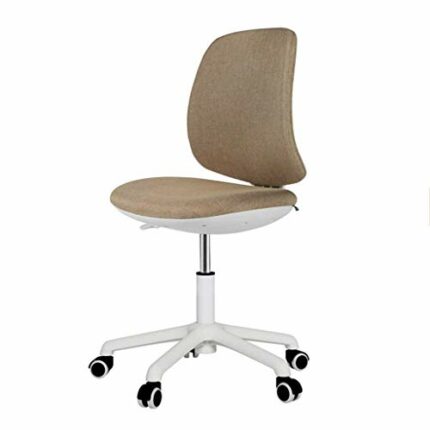 WALNUT Ergonomic Office Chair, Low-Back Computer Task Office Desk Chair with Swivel Casters (Size : Without pedals)
