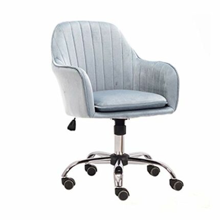 WALNUT Computer Chair Household Desk Chair Fashion Office Chair Home Fabric Writing Chair Rotating Happy Swivel Chair (Color : B)