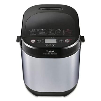 Tefal Pain et Delices PF240E40 breadmaker, Yoghurt Pot Accessory, 20 Programs, Gluten-Free, 700 W, Black