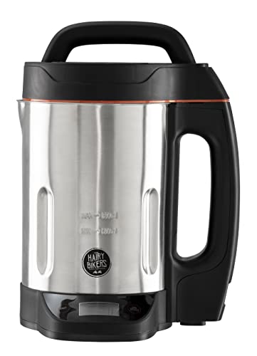 Hairy Bikers 1.6L Family Sized Maker with Integrated Scales, Ideal for Smooth & Chunky Soup & Smoothies, Led Indicator Lights, Overfill and Overs